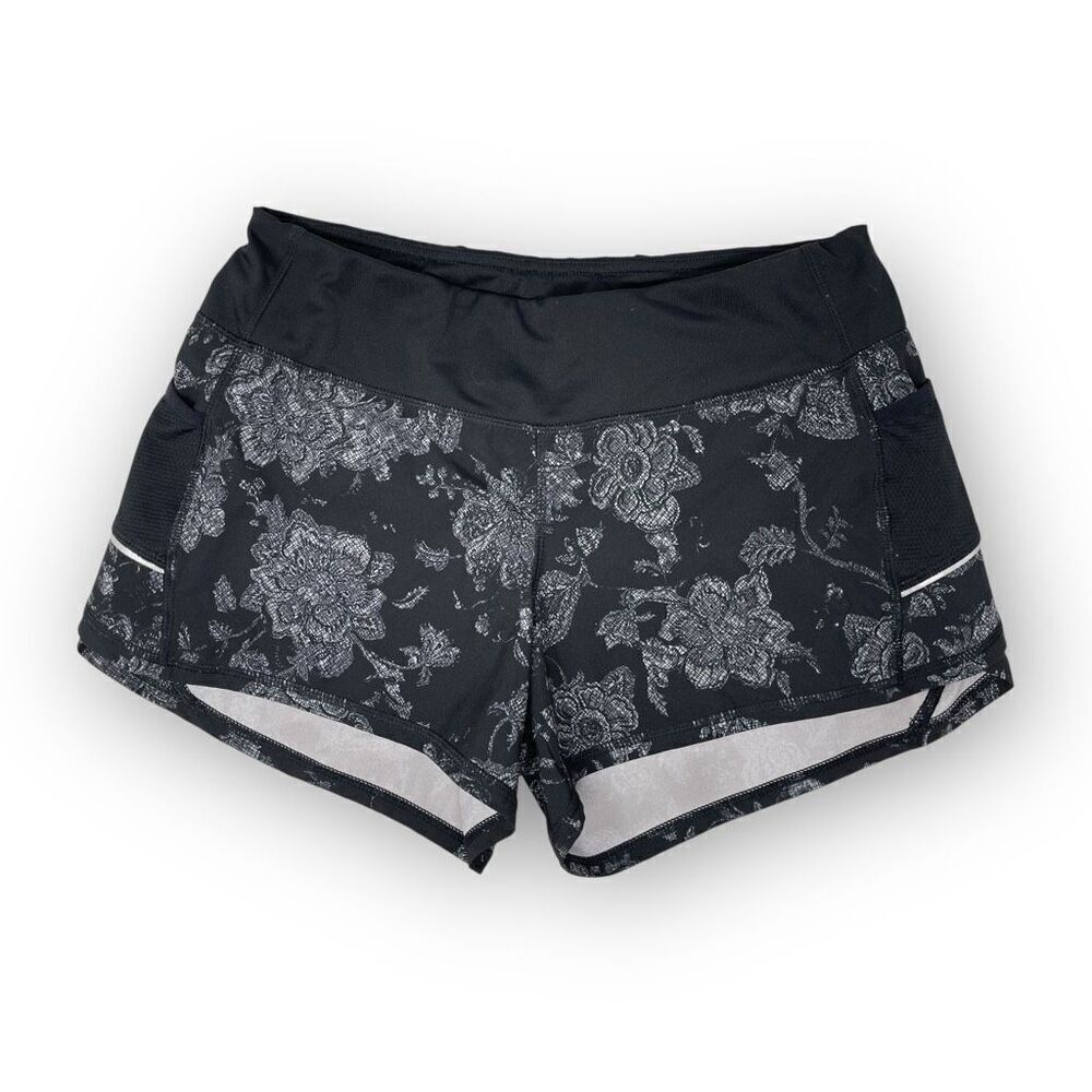 Active Life Shorts Black Lined Running Activewear Gym Workout Women's Small